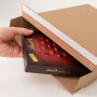 Folding boxes brown with tear-open perforation 345x245x48 mm