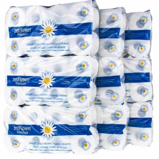 Toilet paper 3-ply bright white large pack 72 rolls