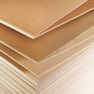 Continuous corrugated cardboard 1 flute 100x100 mm (H x W)