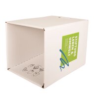 Single piece cardboard stool white STANDARD PRINT | from 440 pcs | 2c print