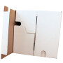 Single piece cardboard stool white | 300x300x420 mm