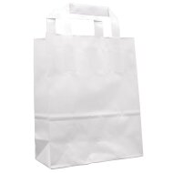 Paper carrier bags 180x80x220 mm|white