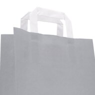 Paper carrier bags 180x80x220 mm|grey