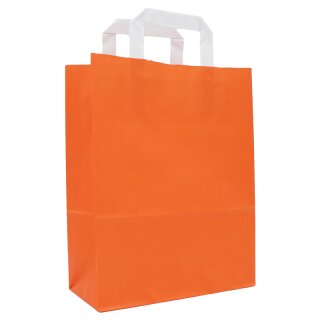 Papiertragetaschen 180x80x220 mm|orange