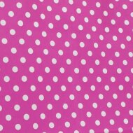 Papiertragetaschen 180x80x220 mm|pink + weiße Punkte