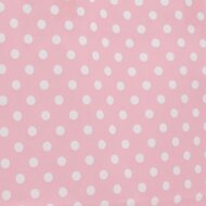 Papiertragetaschen 180x80x220 mm|rosa + weiße Punkte