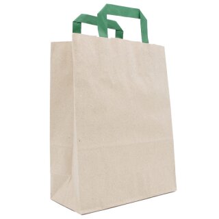 Paper carrier bags|grass paper|220x100x280 mm|brown