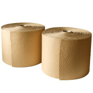 Bubble wrap made of paper two-ply 350mm wide x 100 linear meters brown