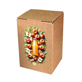 Kartons Bag-in-Box 3 Liter - Druckmotiv Apfel