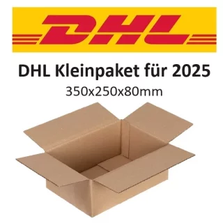 DHL Kleinpakete 1-wellige Faltkartons 350x250x80 mm (Außenmaß)