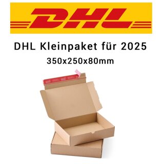 DHL Kleinpakete mit SK-Streifen 350x250x80 mm (Außenmaß)