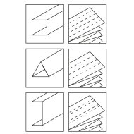 Endloswellpappen 1-wellig 100x100 mm (H x B) | 1000 mm Breite