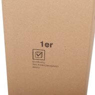 PREMIUM BOXXwell Flaschenversandkartons | 1 Flasche 0,75 - 1 L | 112x112x380 mm