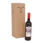 PREMIUM BOXXwell Flaschenversandkartons | 1 Flasche 0,75 - 1 L | 112x112x380 mm